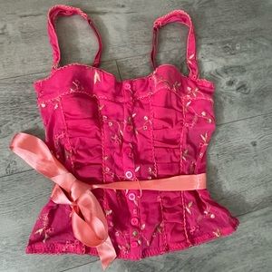 Hot Pink Victoria’s Secret Bustier Top